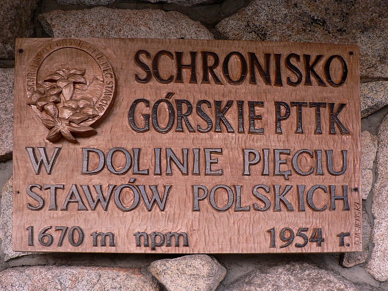 Chata v Doline Pieciu Stawów Polskich.